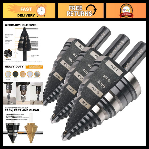 Step drill bit - bit, 1/4"